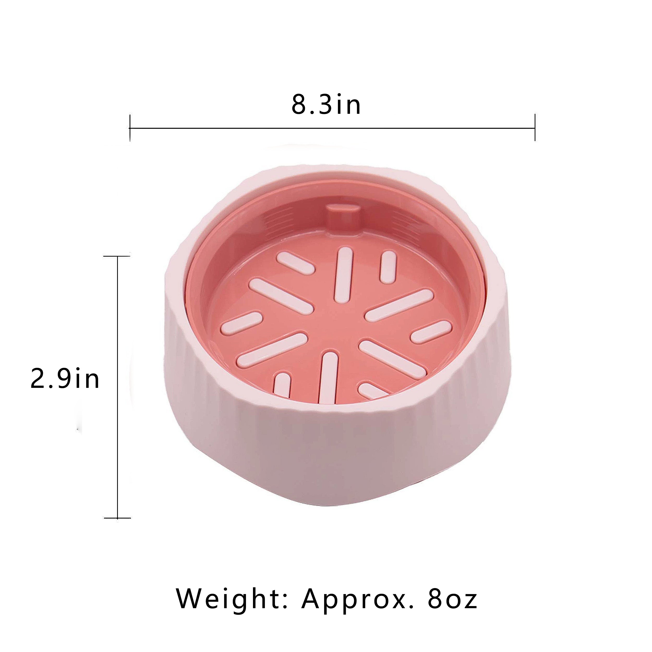 Anna-Kaci Pet Slow Feeder Bowl with Removable Insert, Non-Slip Base, Convertible Design