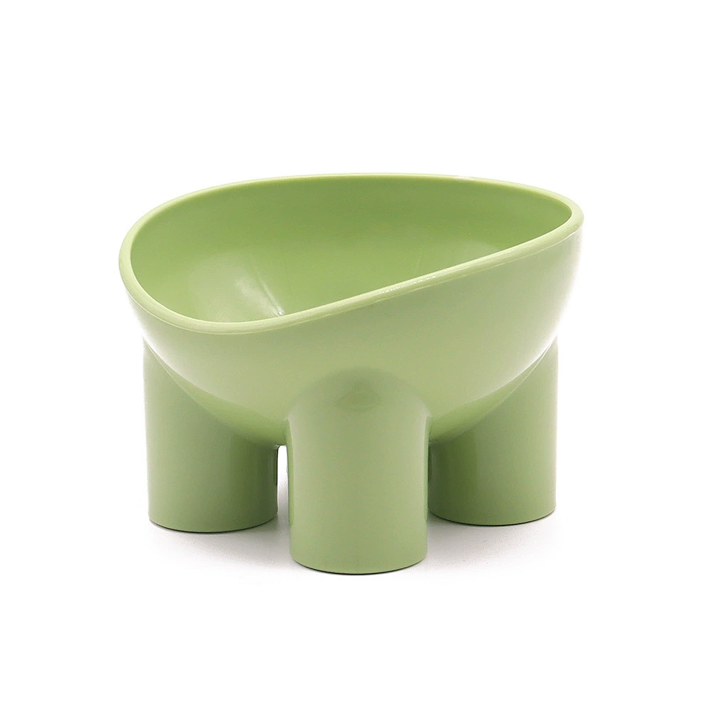Anna-Kaci Elevated Tilted Cat Food Bowl with Raised Base for Comfortable Feeding
