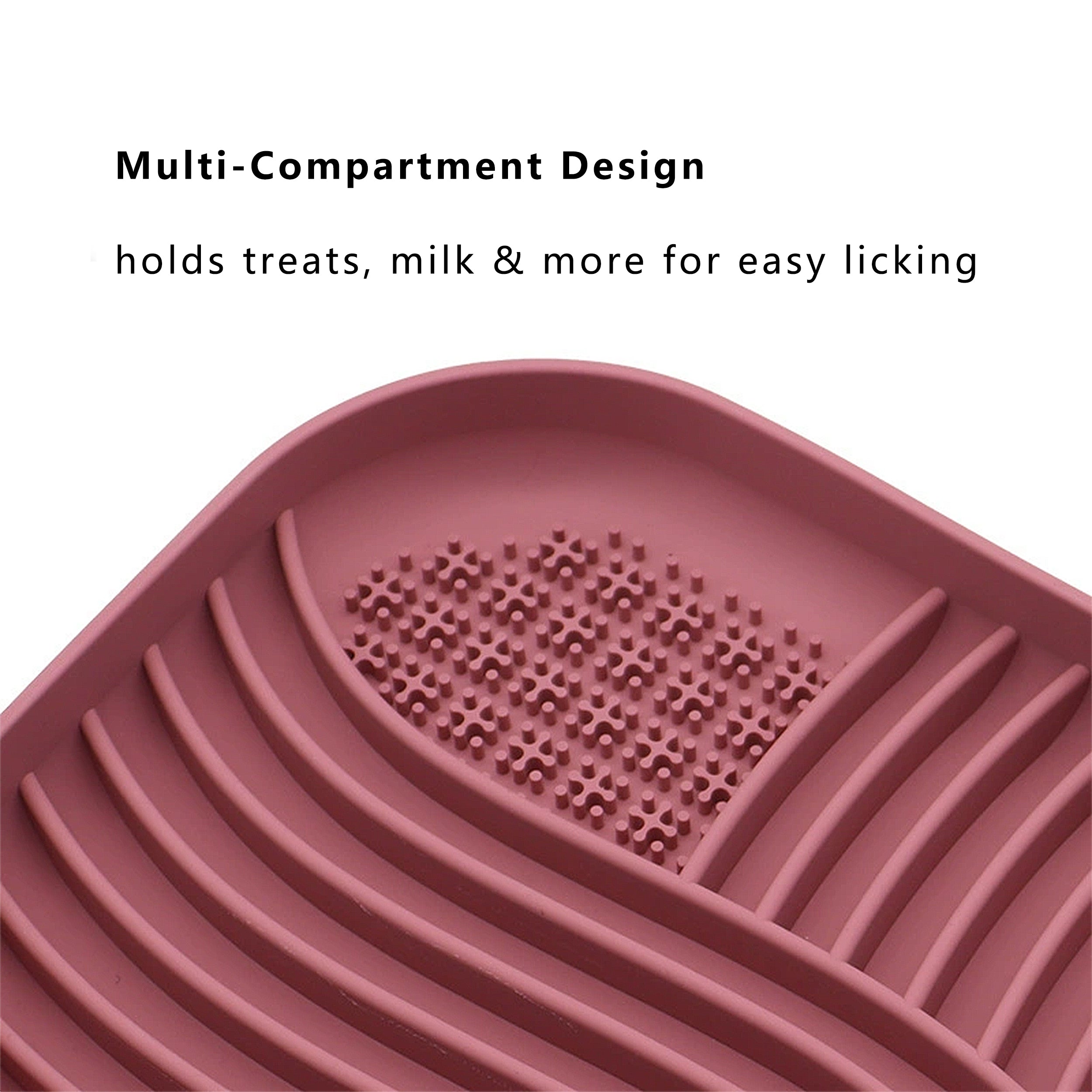 Anna-Kaci Pet Slow Feeder Licking Mat with Suction Base Silicone Feeding Pad for Dogs and Cats