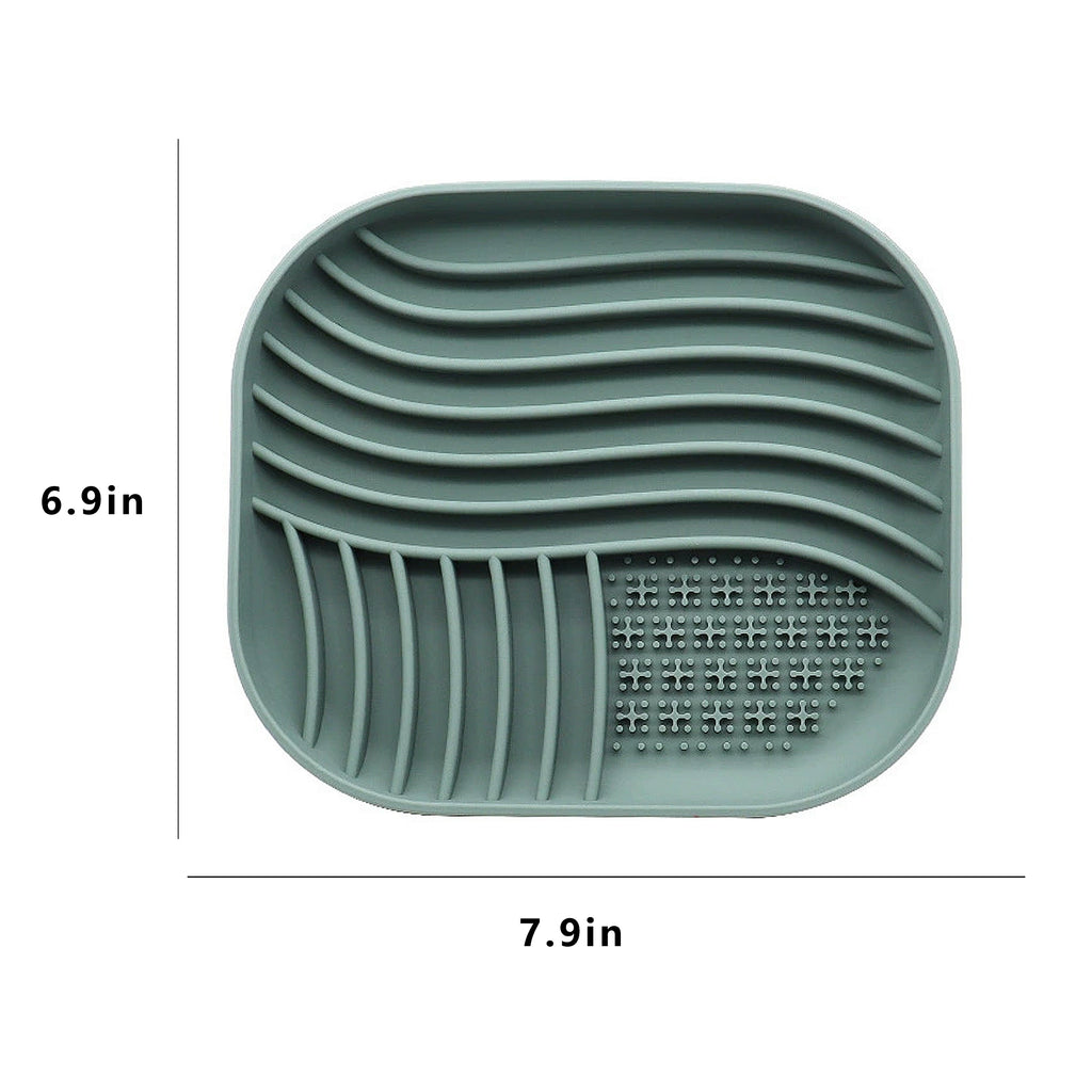 Anna-Kaci Pet Slow Feeder Licking Mat with Suction Base Silicone Feeding Pad for Dogs and Cats