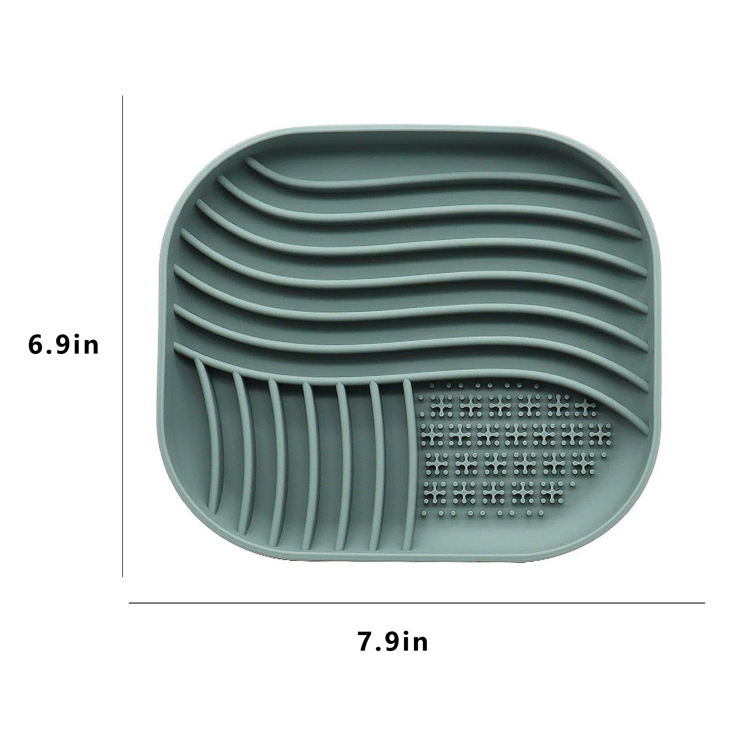 Anna-Kaci Pet Slow Feeder Licking Mat with Suction Base Silicone Feeding Pad for Dogs and Cats