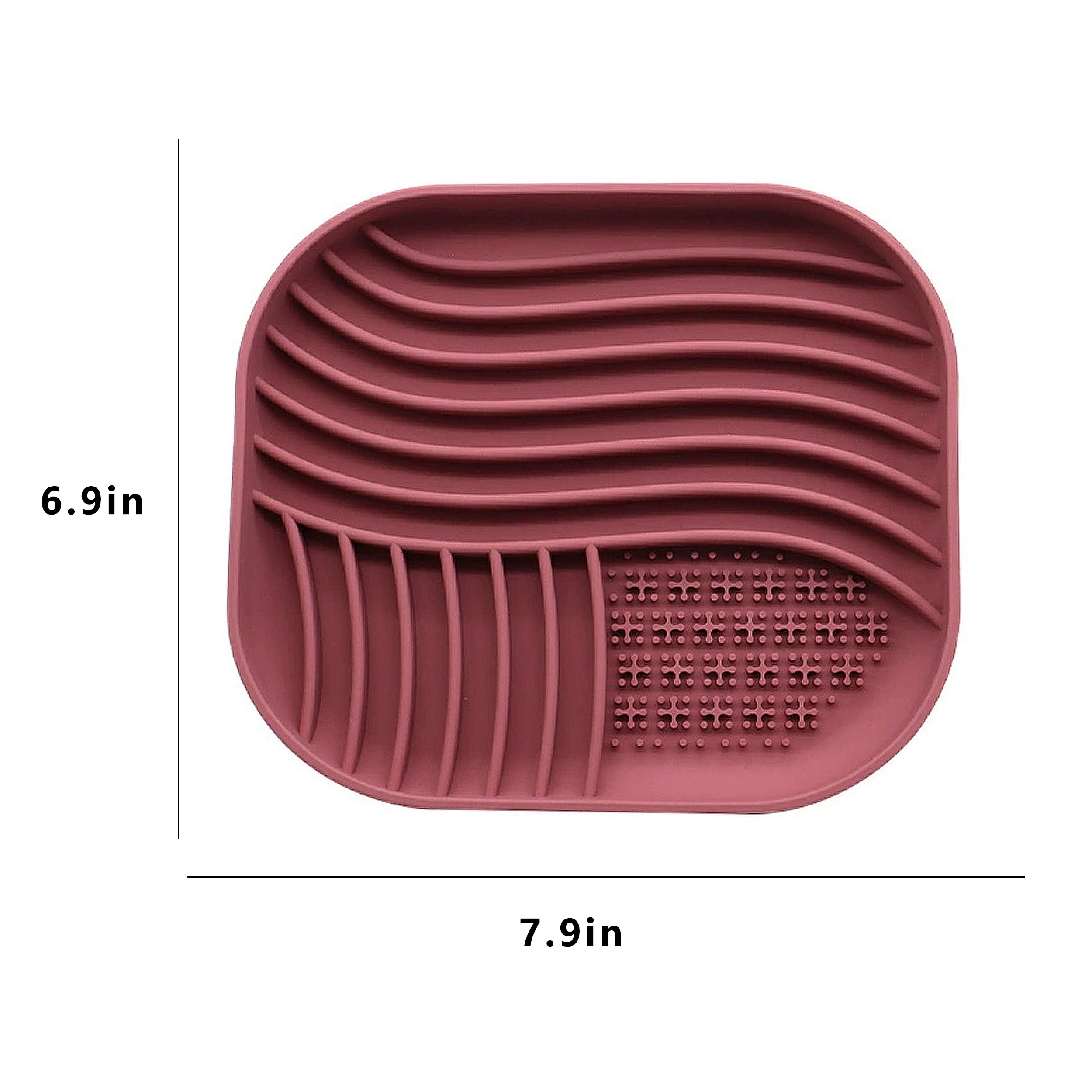 Anna-Kaci Pet Slow Feeder Licking Mat with Suction Base Silicone Feeding Pad for Dogs and Cats