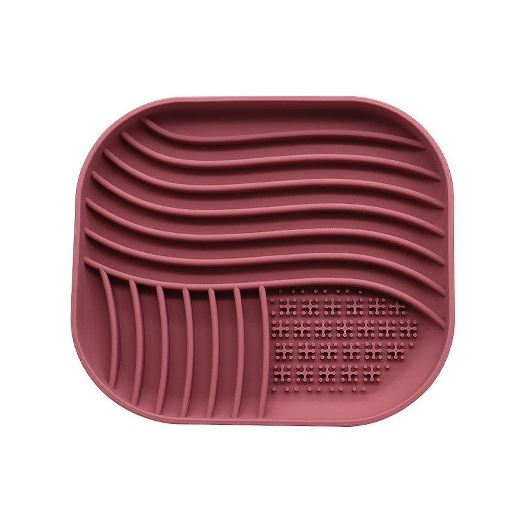 Anna-Kaci Pet Slow Feeder Licking Mat with Suction Base Silicone Feeding Pad for Dogs and Cats