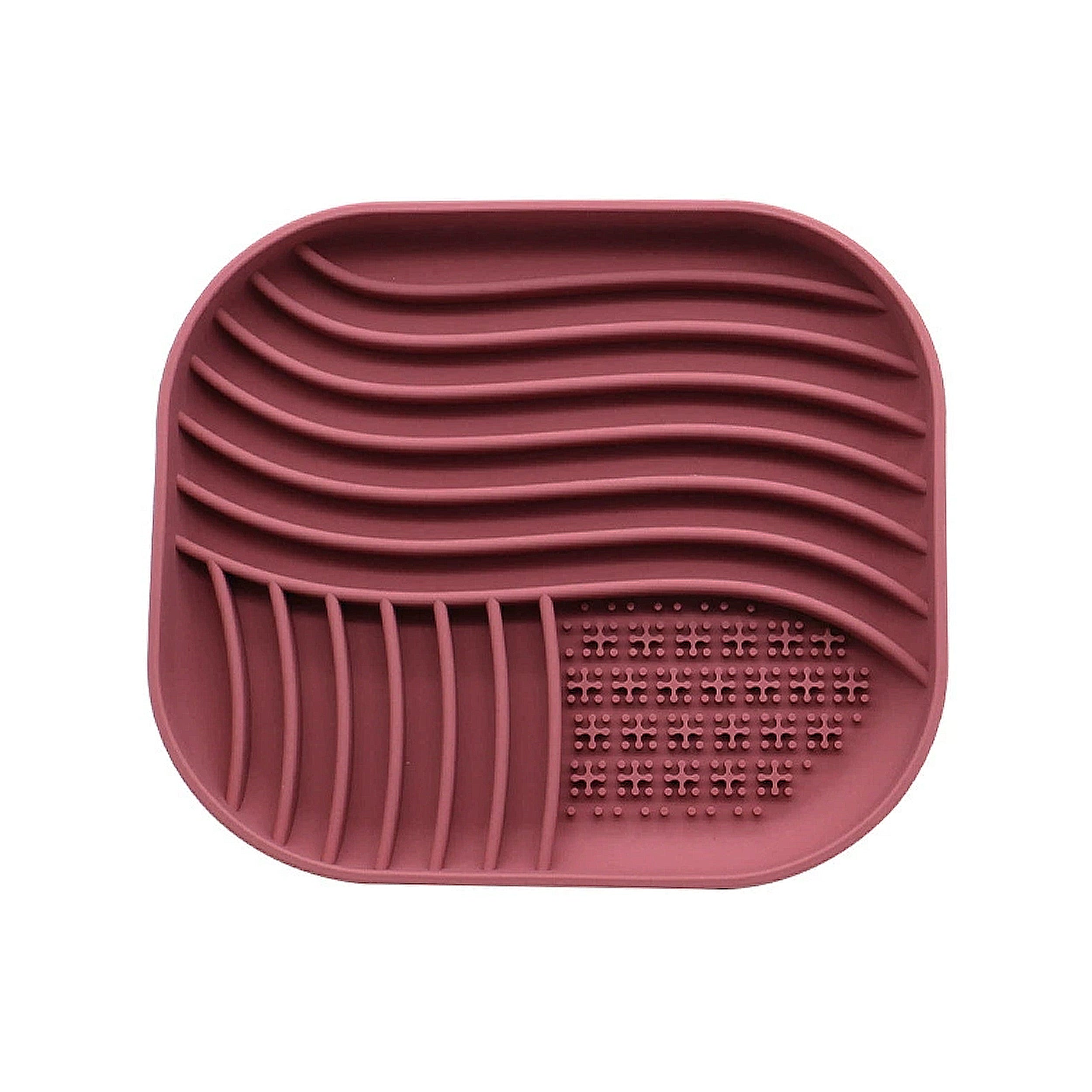 Anna-Kaci Pet Slow Feeder Licking Mat with Suction Base Silicone Feeding Pad for Dogs and Cats