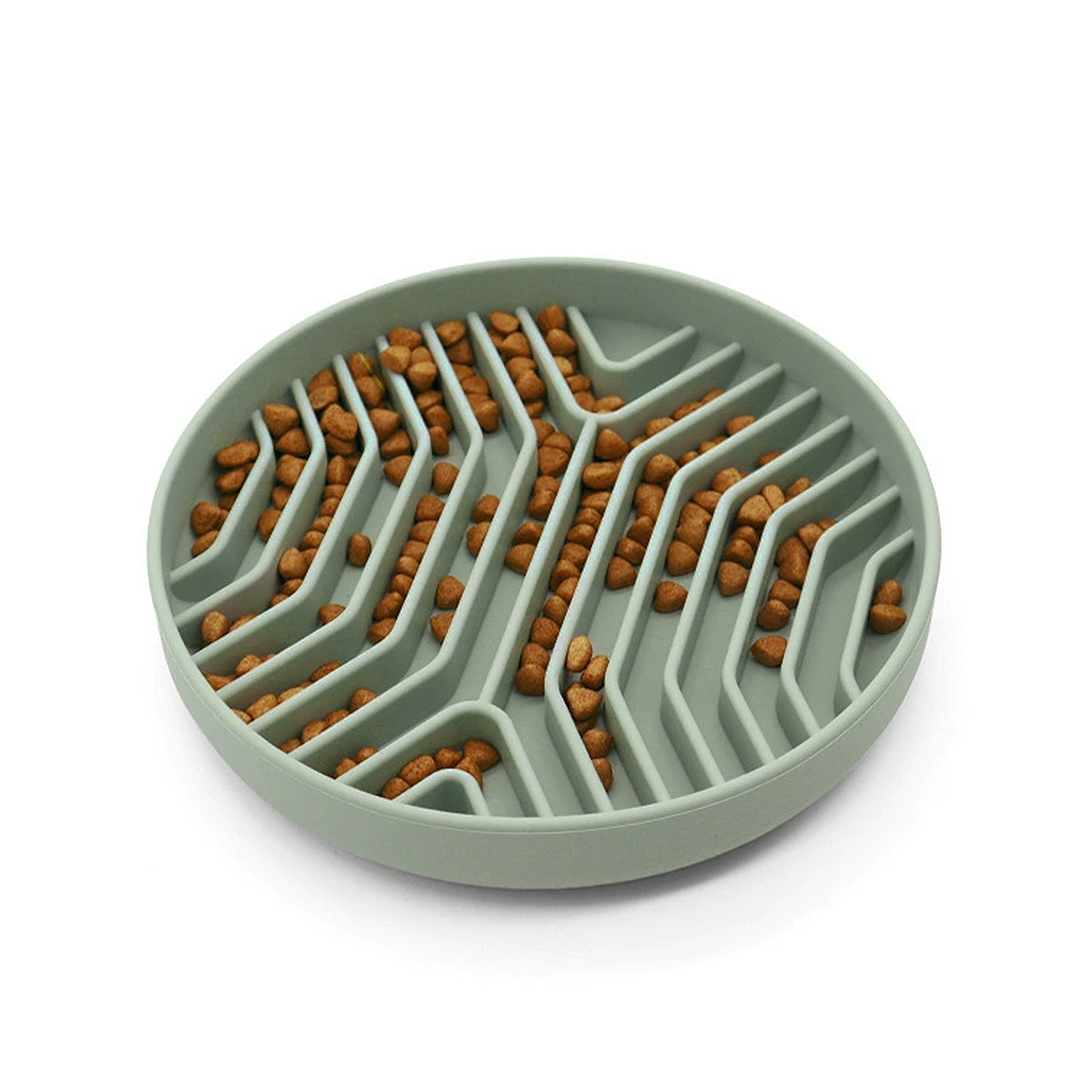 Anna-Kaci Pet Slow Feeder Bowl with Non Slip Base Silicone Licking Mat Design for Cats and Dogs