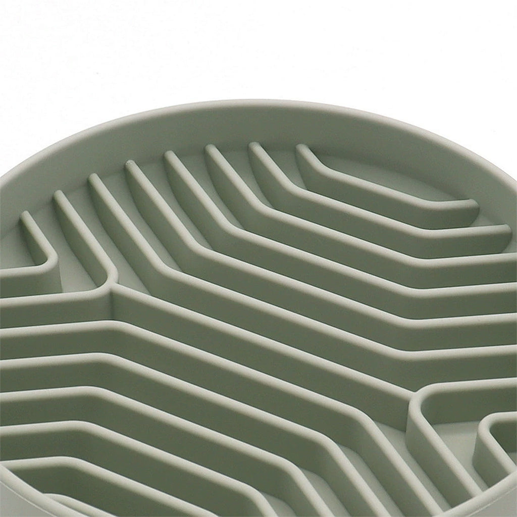 Anna-Kaci Pet Slow Feeder Bowl with Non Slip Base Silicone Licking Mat Design for Cats and Dogs
