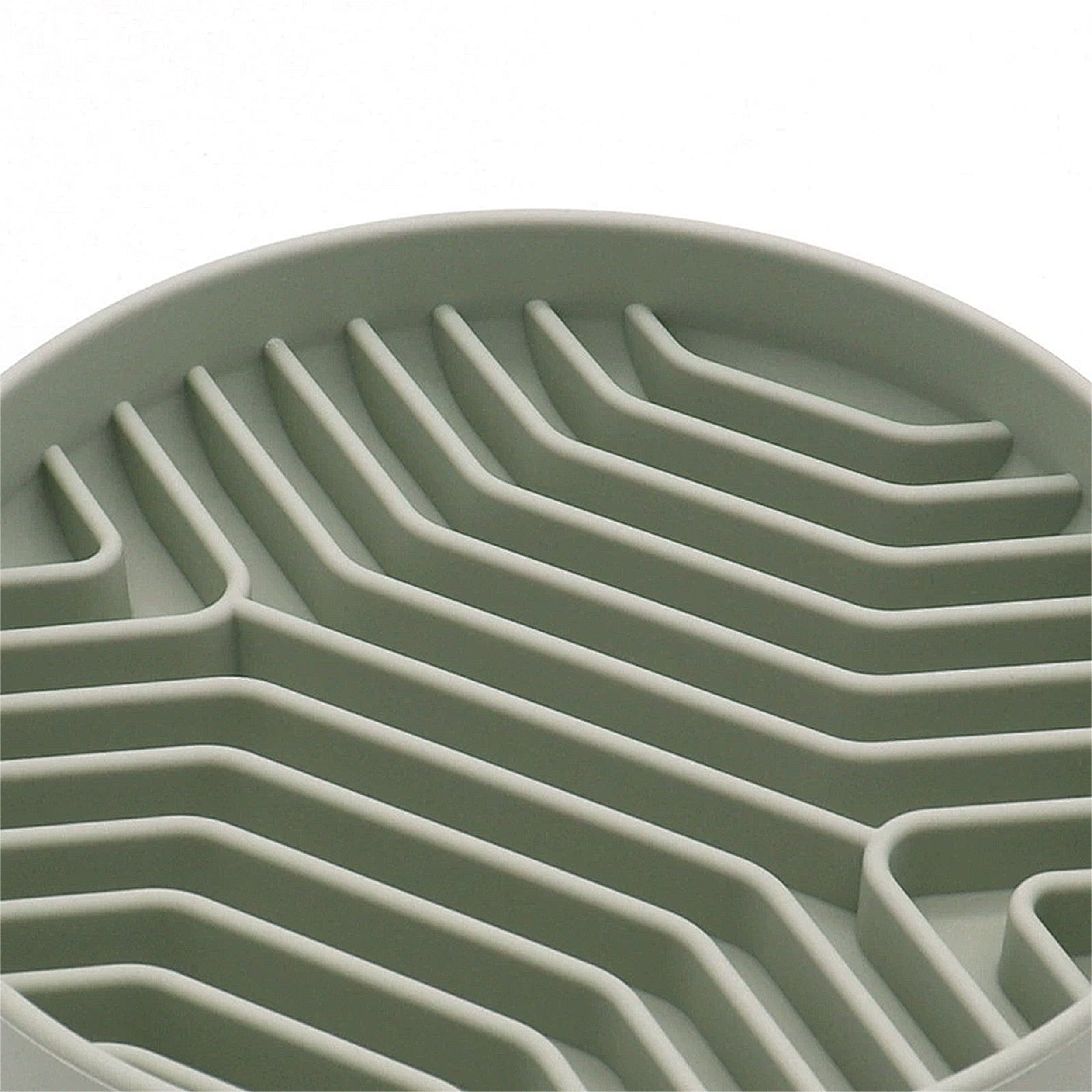 Anna-Kaci Pet Slow Feeder Bowl with Non Slip Base Silicone Licking Mat Design for Cats and Dogs