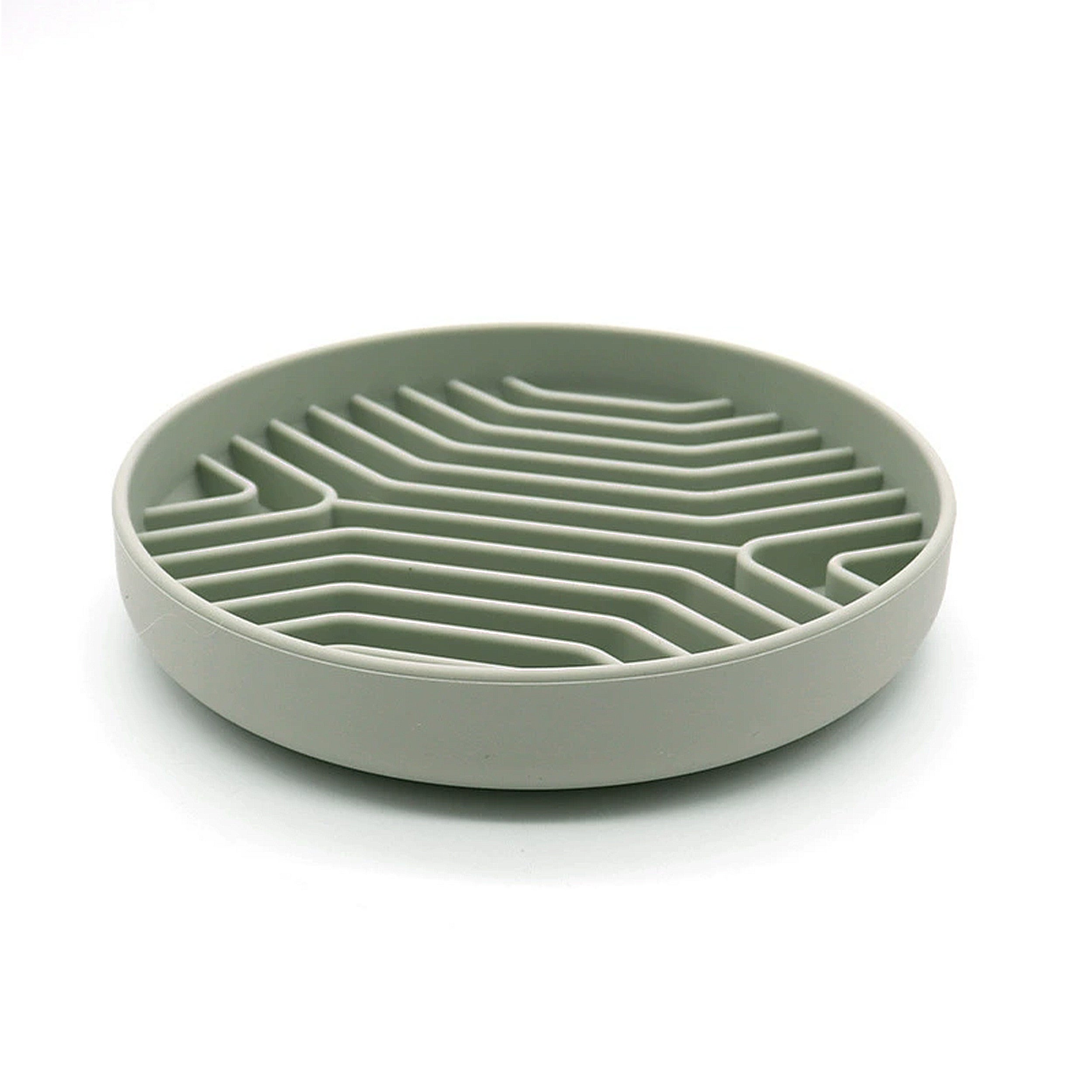Anna-Kaci Pet Slow Feeder Bowl with Non Slip Base Silicone Licking Mat Design for Cats and Dogs