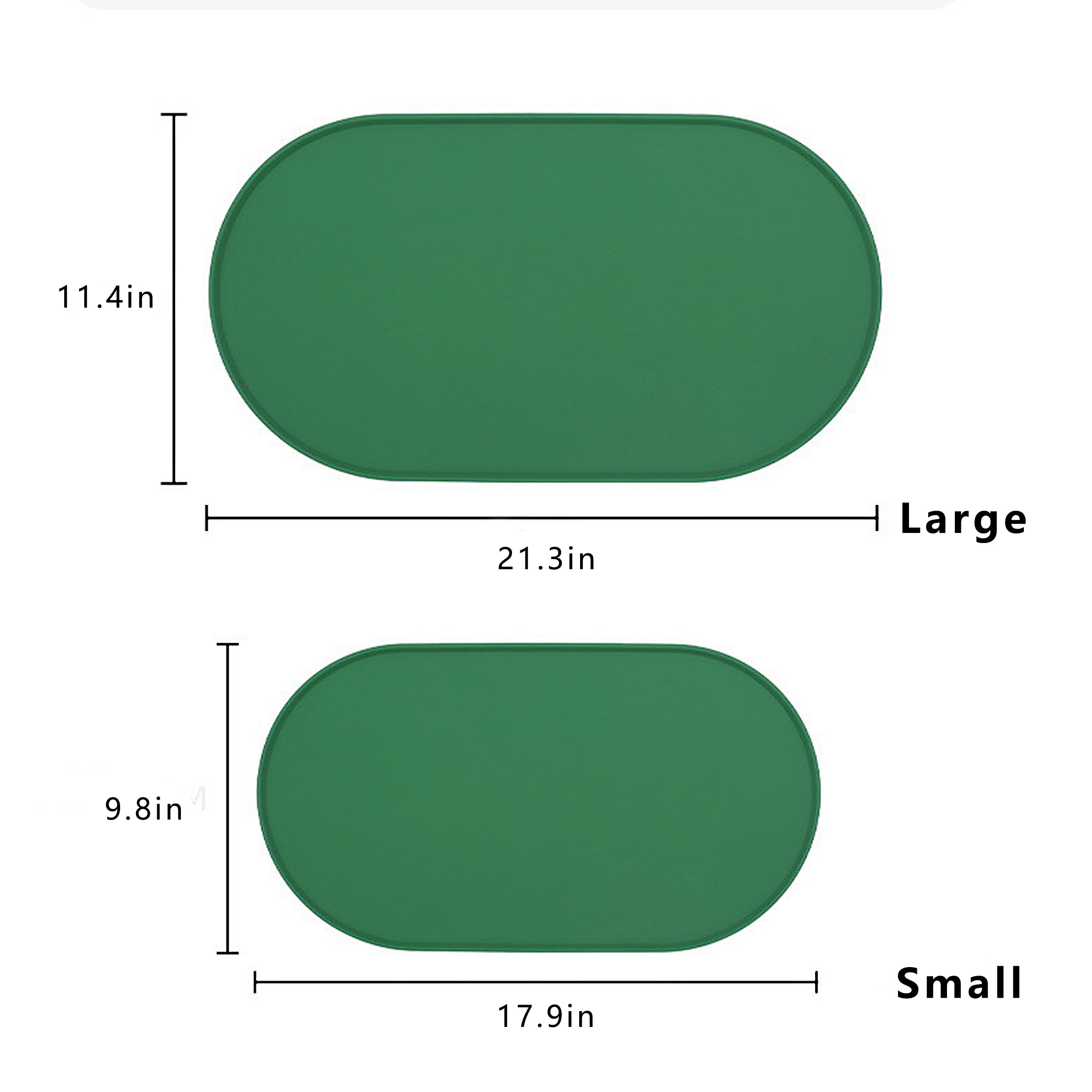 Anna-Kaci Pet Silicone Feeding Mat with Non Slip Base for Dogs and Cats