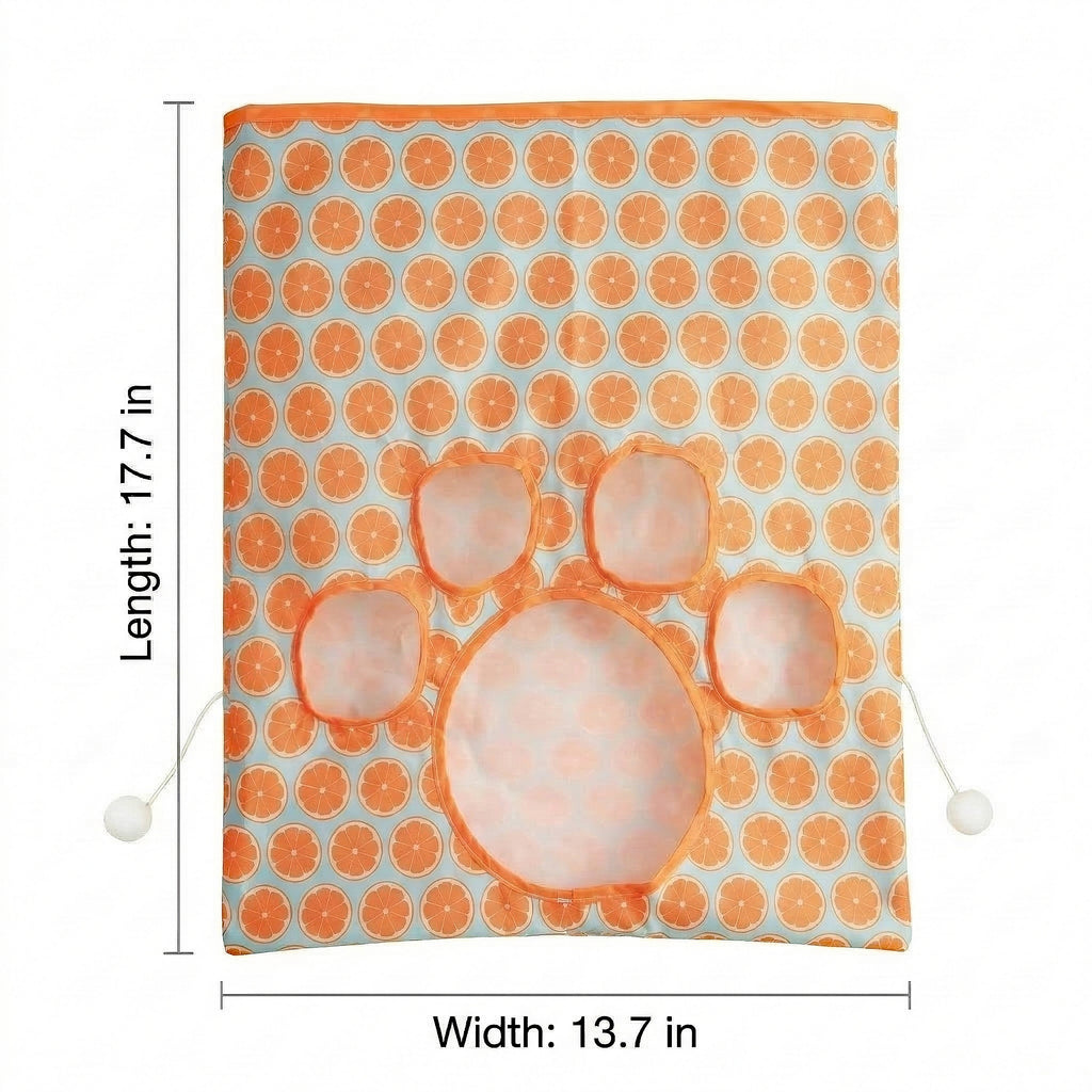Anna-Kaci Interactive Cat Crinkle Bag Toy with Peek Holes Indoor Cat Hide and Seek Tunnel Toy