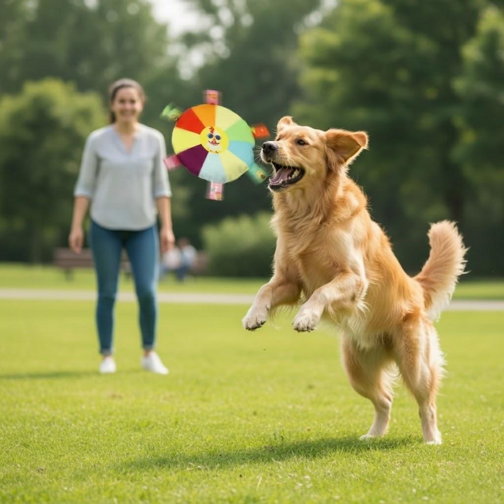 Anna-Kaci 3 Pack Dog Squeaky Plush Chew Toy Set Interactive Crinkle Pet Toy for Dogs Training