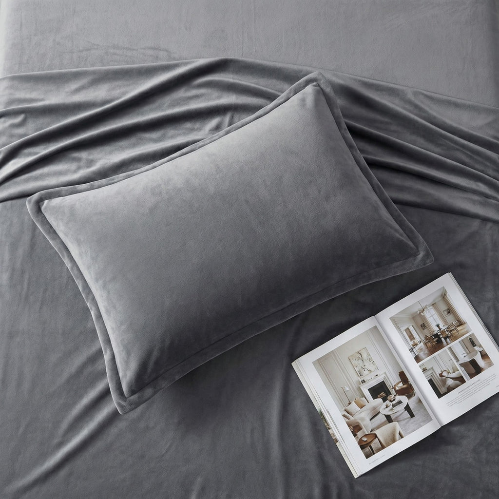Anna-Kaci 2-Pack Solid Pillowcases with Envelope Closure Decorative Sleep Cover Set 18.9x29in
