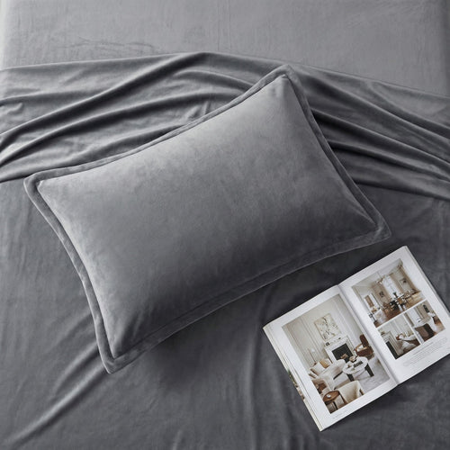 Anna-Kaci 2-Pack Solid Pillowcases with Envelope Closure Decorative Sleep Cover Set 18.9x29in
