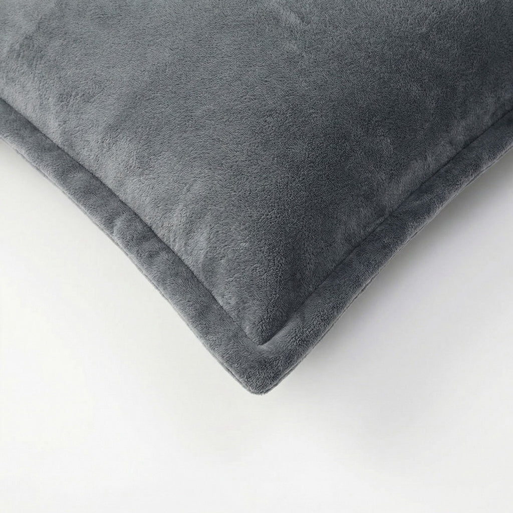 Anna-Kaci 2-Pack Solid Pillowcases with Envelope Closure Decorative Sleep Cover Set 18.9x29in
