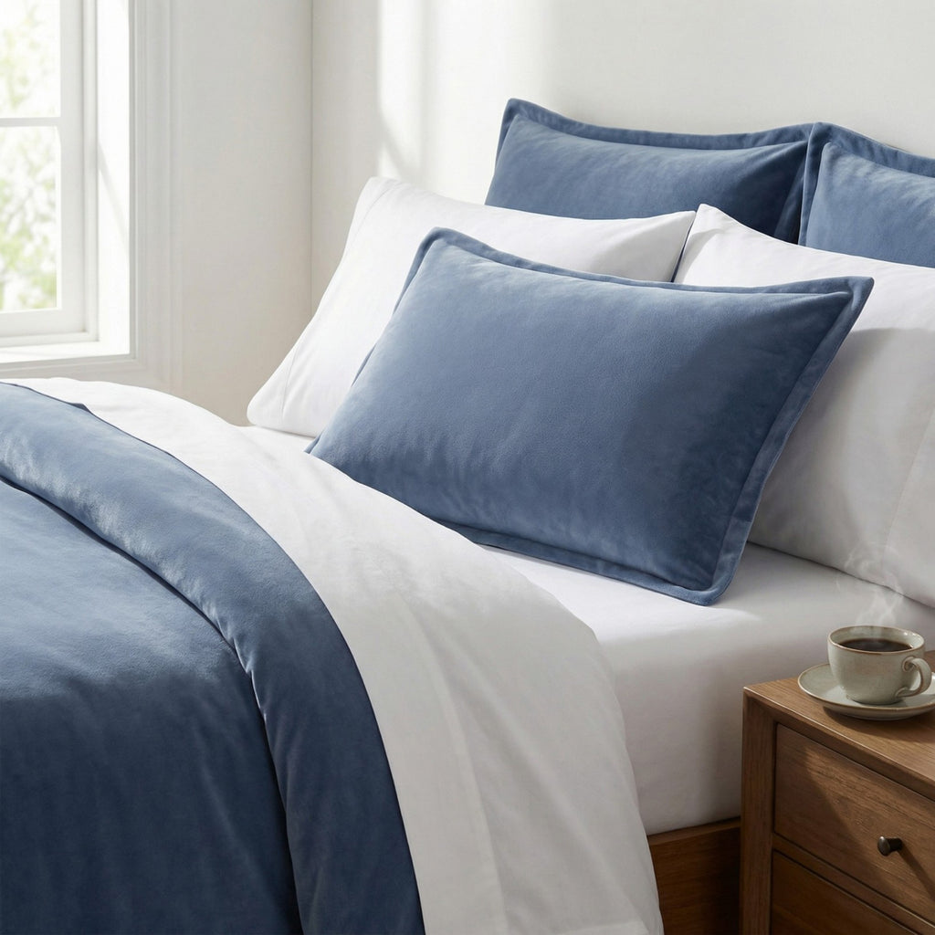 Anna-Kaci 2-Pack Solid Pillowcases with Envelope Closure Decorative Sleep Cover Set 18.9x29in