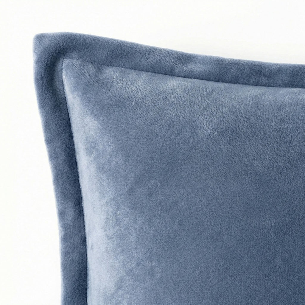 Anna-Kaci 2-Pack Solid Pillowcases with Envelope Closure Decorative Sleep Cover Set 18.9x29in