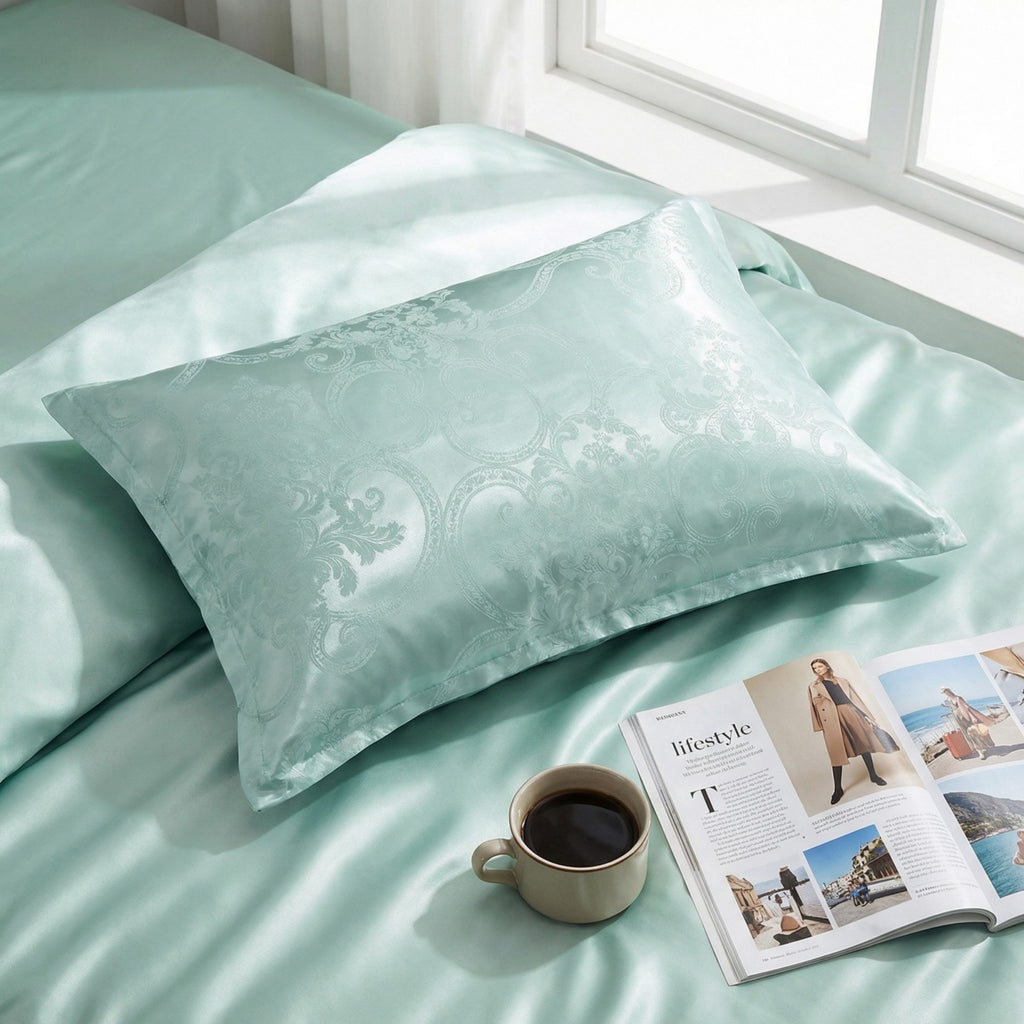 Anna-Kaci 2-Pack Floral Print Pillowcases with Envelope Closure Decorative Sleep Cover Set 18.9x29in