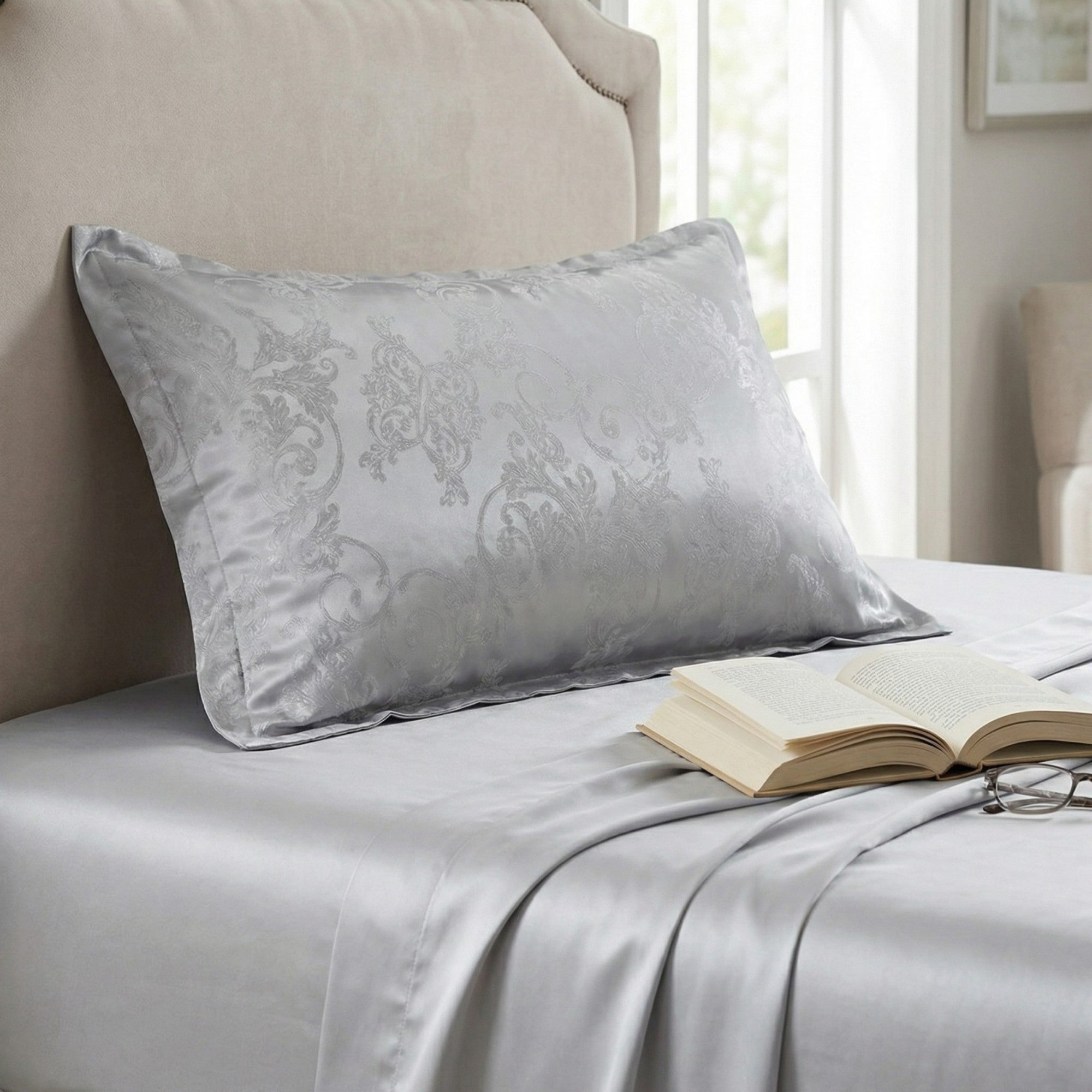 Anna-Kaci 2-Pack Floral Print Pillowcases with Envelope Closure Decorative Sleep Cover Set 18.9x29in