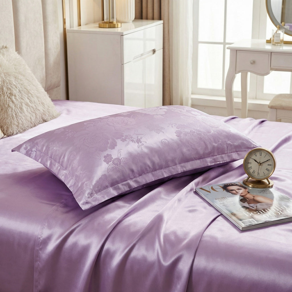 Anna-Kaci 2-Pack Floral Print Pillowcases with Envelope Closure Decorative Sleep Cover Set 18.9x29in