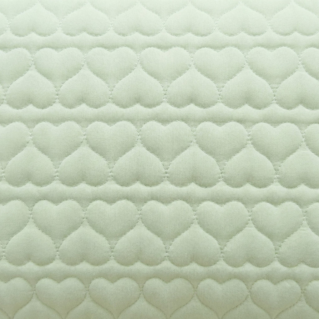 Anna-Kaci 2-Pack Heart Quilted Pillowcases with Envelope Closure Decorative Sleep Cover Set 18.9x29in