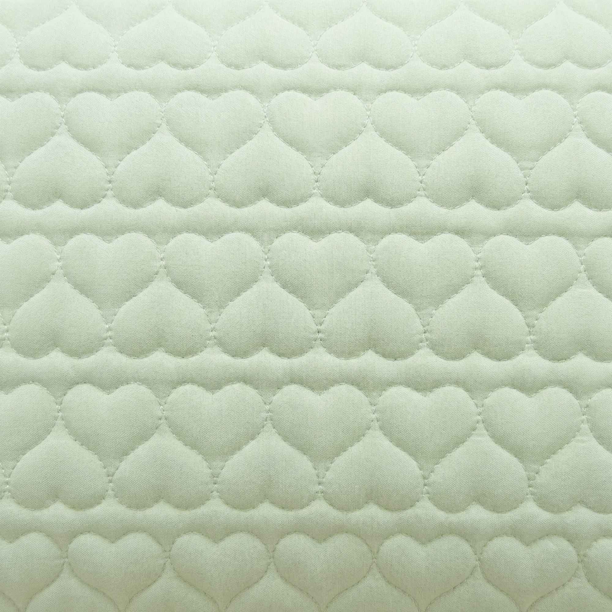 Anna-Kaci 2-Pack Heart Quilted Pillowcases with Envelope Closure Decorative Sleep Cover Set 18.9x29in