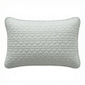 Anna-Kaci 2-Pack Heart Quilted Pillowcases with Envelope Closure Decorative Sleep Cover Set 18.9x29in