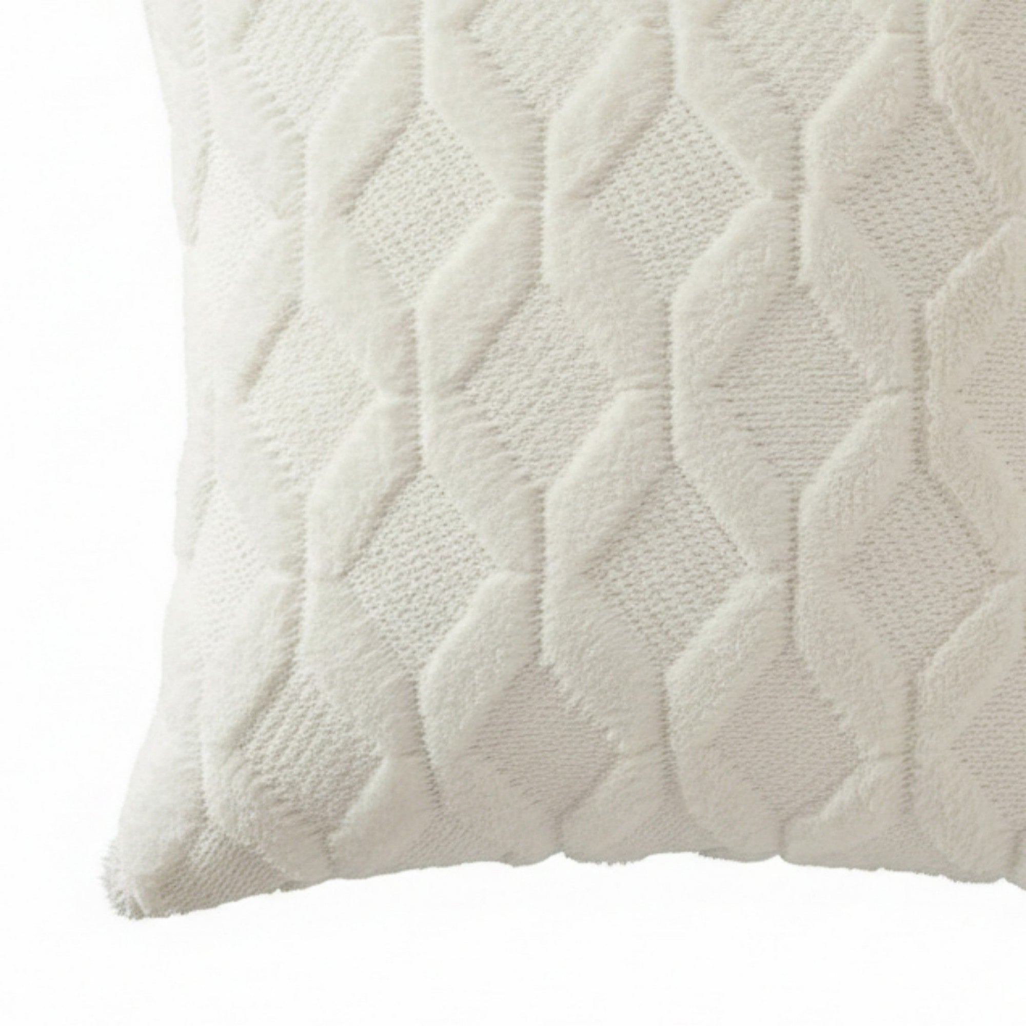 Anna-Kaci Cable Textured Pillow Cover Decorative Square Cushion Case Single Piece 17.7x17.7in