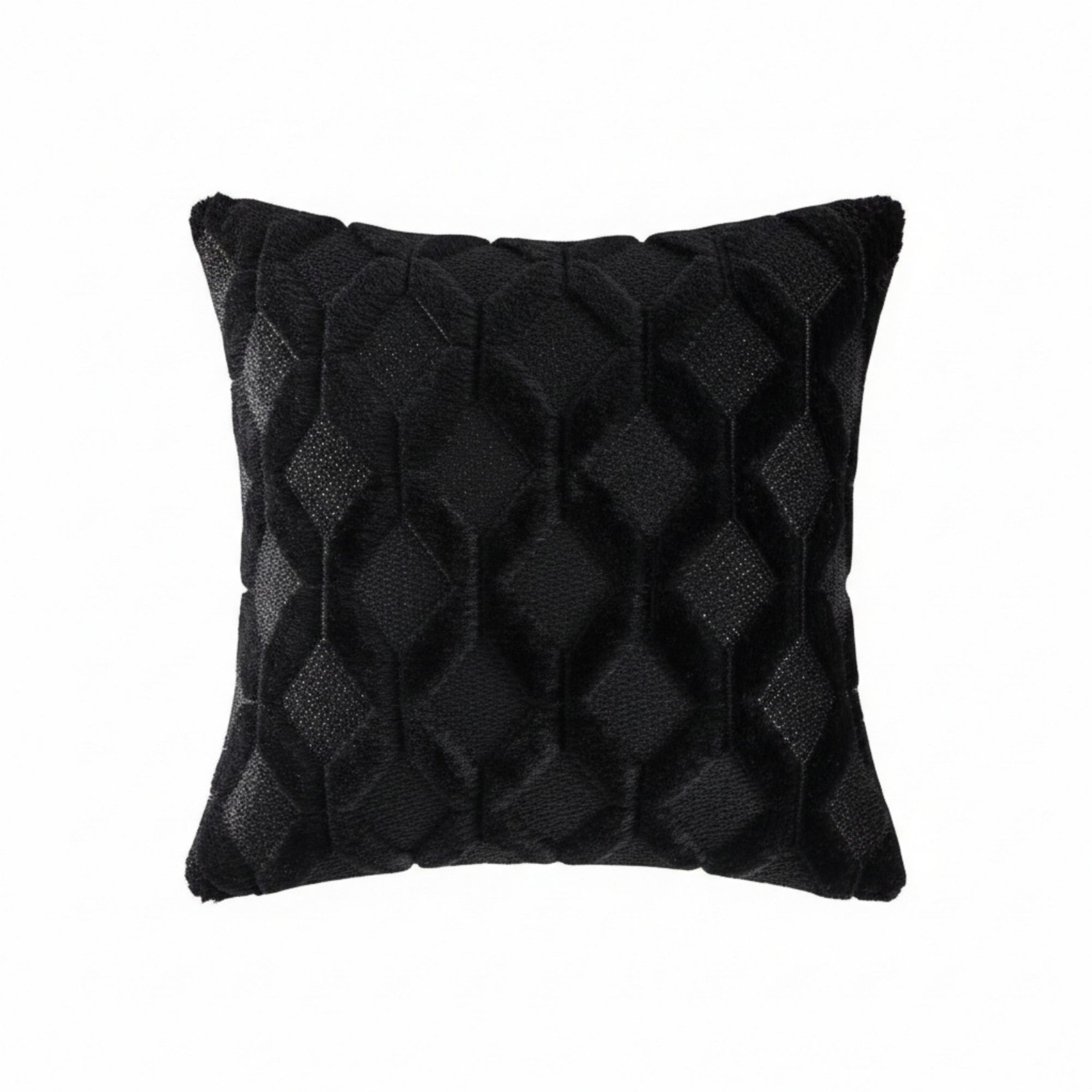 Anna-Kaci Cable Textured Pillow Cover Decorative Square Cushion Case Single Piece 17.7x17.7in