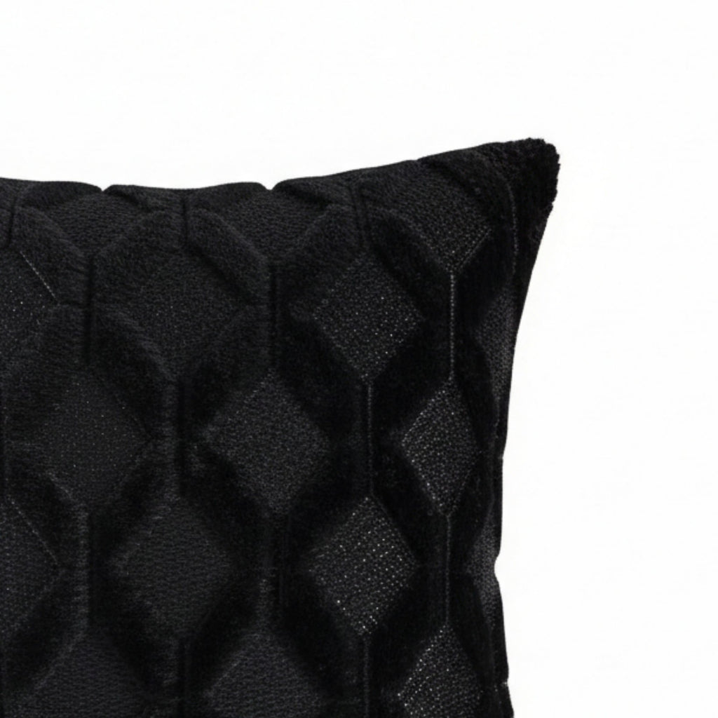 Anna-Kaci Cable Textured Pillow Cover Decorative Square Cushion Case Single Piece 17.7x17.7in