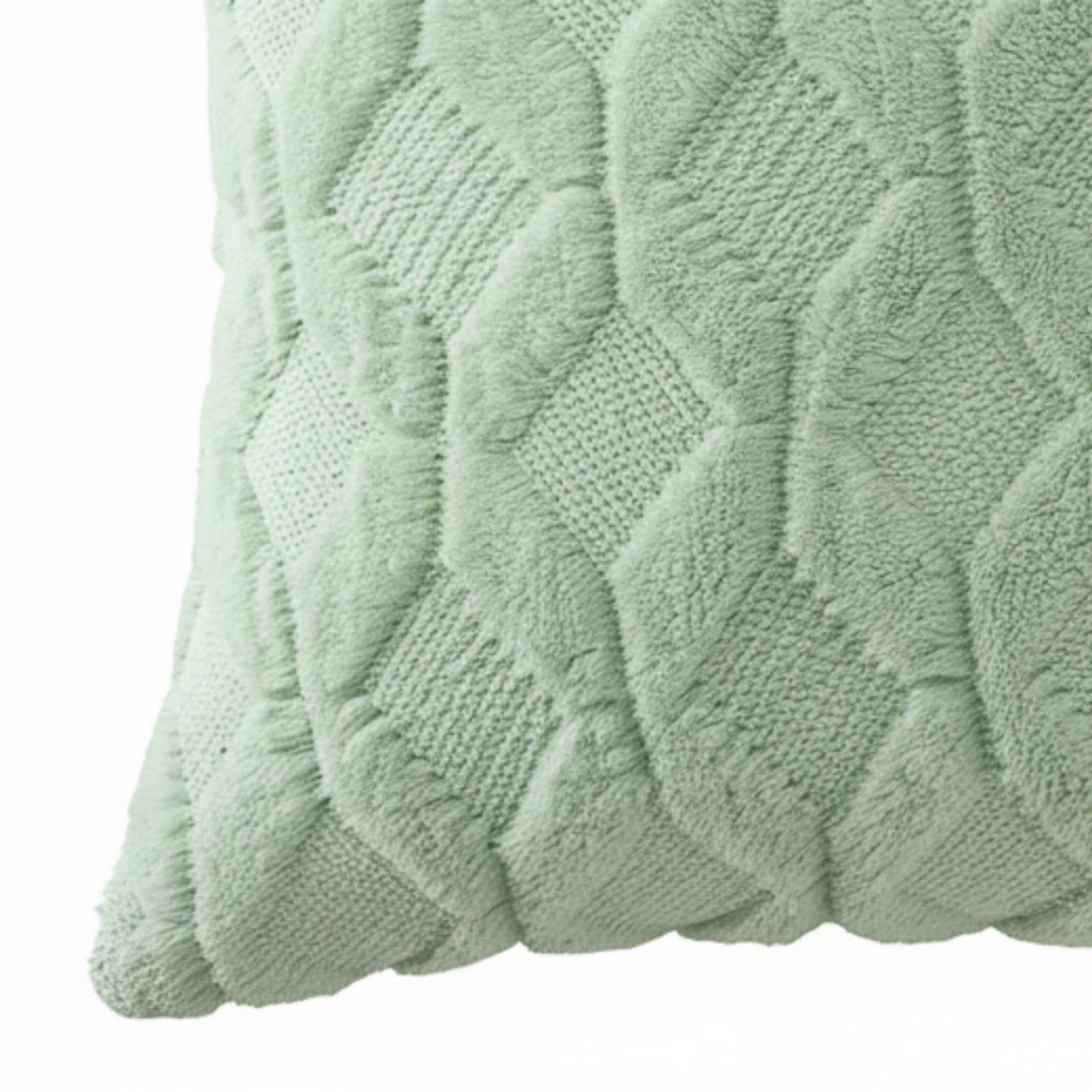 Anna-Kaci Cable Textured Pillow Cover Decorative Square Cushion Case Single Piece 17.7x17.7in
