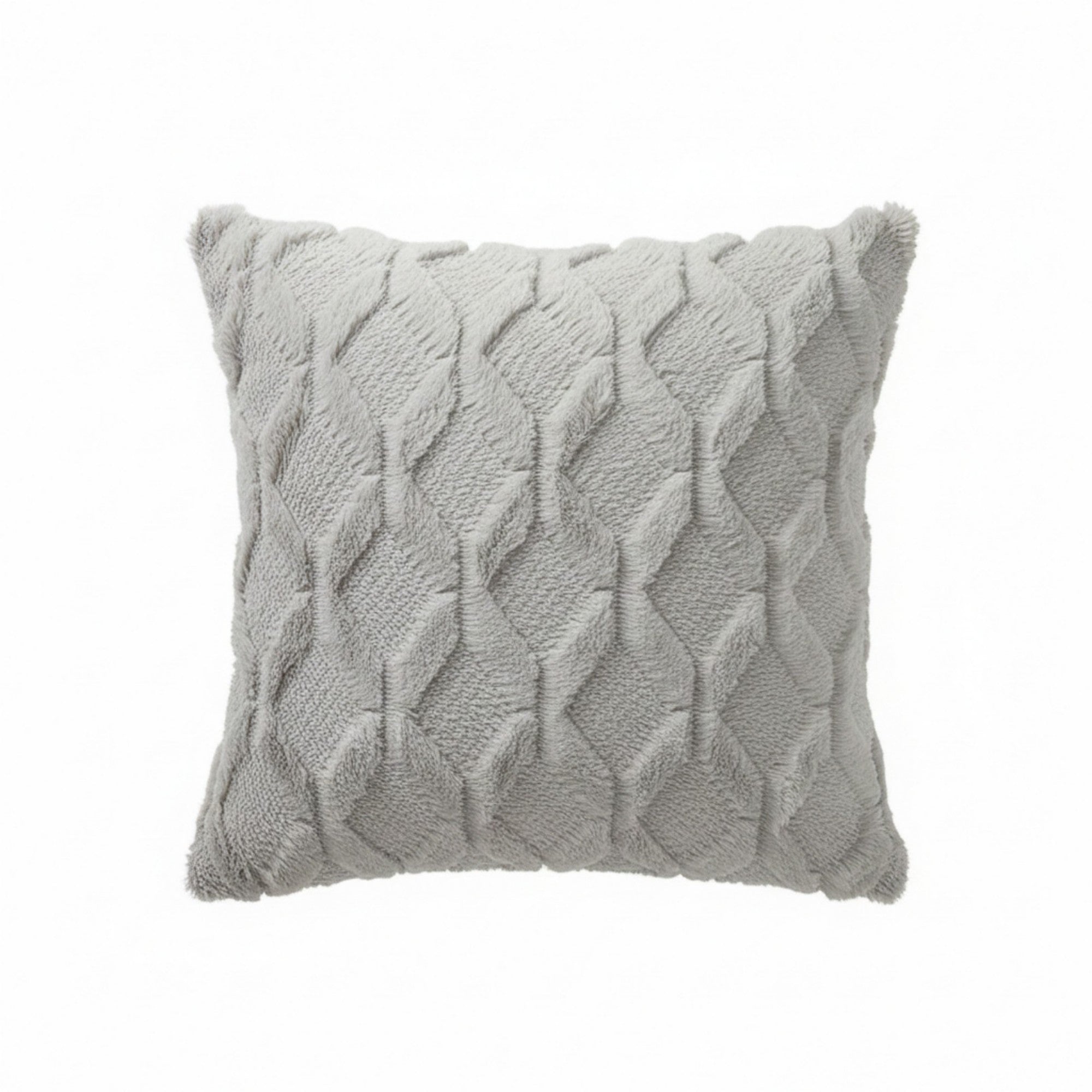 Anna-Kaci Cable Textured Pillow Cover Decorative Square Cushion Case Single Piece 17.7x17.7in