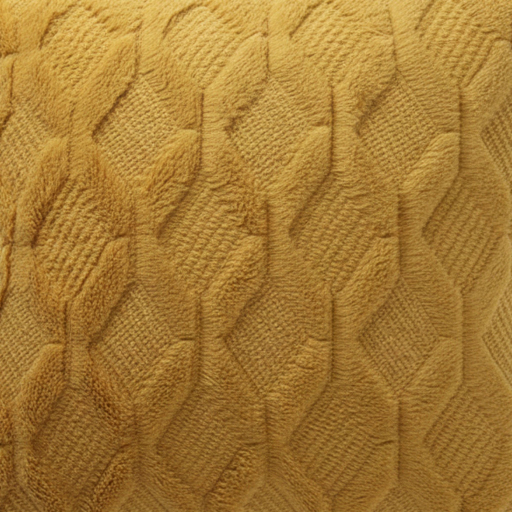 Anna-Kaci Cable Textured Pillow Cover Decorative Square Cushion Case Single Piece 17.7x17.7in