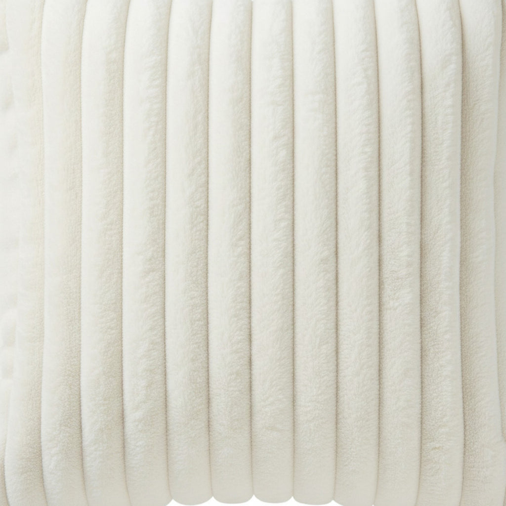 Anna-Kaci Textured Corded Pillow Cover Decorative Square Cushion Case Single Piece 17.7x17.7in