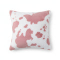 Anna-Kaci Cow Print Decorative Throw Pillow Covers 2-Pack Soft Plush Square Cushion Covers with Hidden Zipper 17.7x17.7in