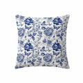 Anna-Kaci Decorative Floral Print Throw Pillow Covers 2-Pack Soft Woven Square Cushion Covers with Hidden Zipper 17.7x17.7in