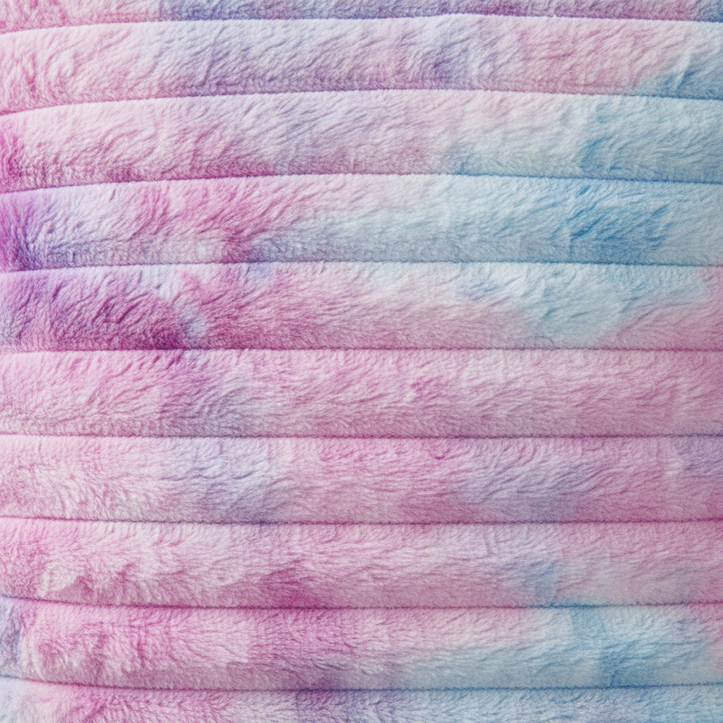 Anna-Kaci Plush Tie-Dye Decorative Throw Pillow Covers 2 Pack with Ribbed Texture Square Cushion Covers 17.7x17.7in