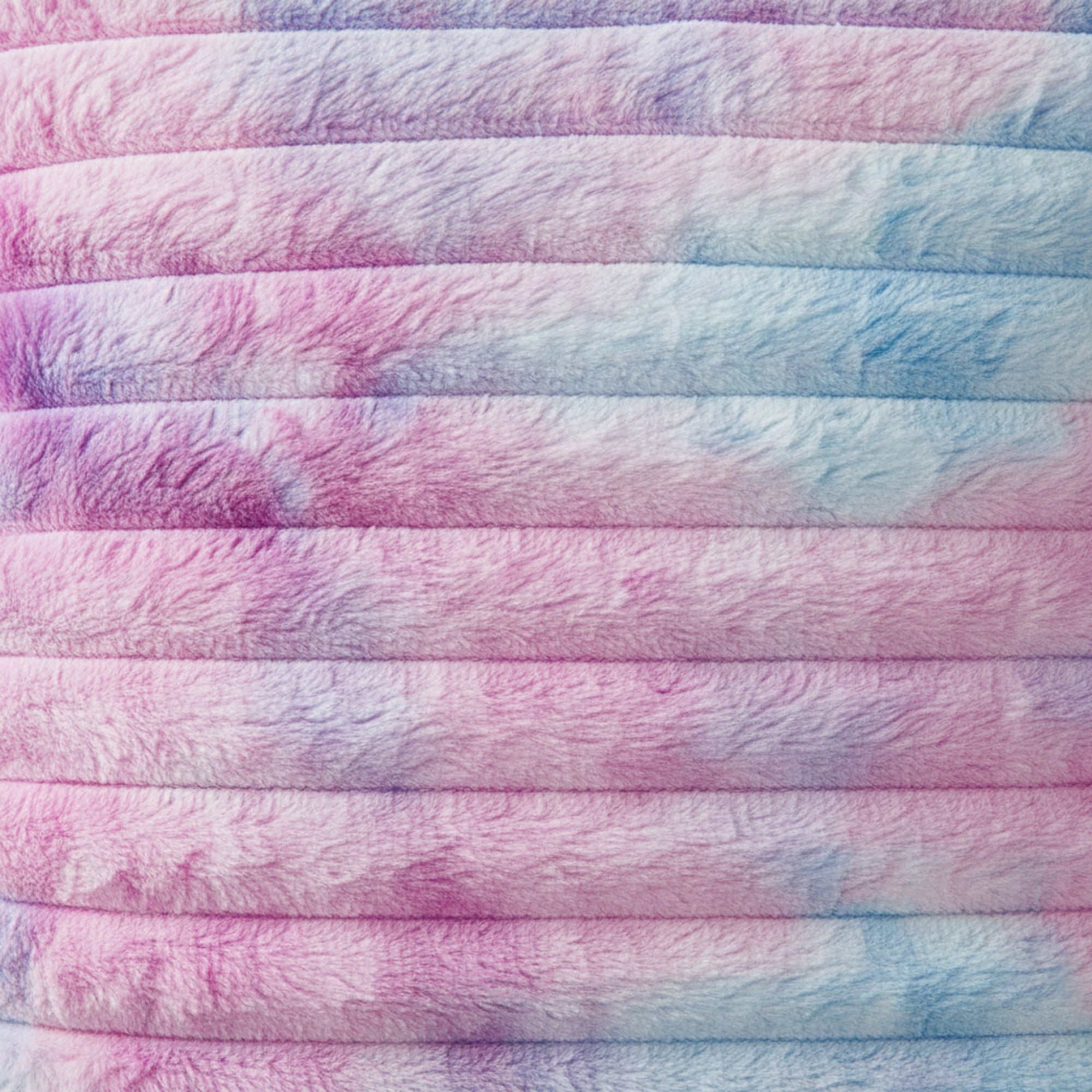 Anna-Kaci Plush Tie-Dye Decorative Throw Pillow Covers 2 Pack with Ribbed Texture Square Cushion Covers 17.7x17.7in