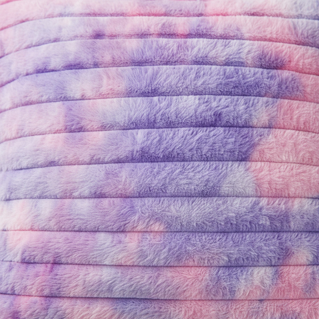 Anna-Kaci Plush Tie-Dye Decorative Throw Pillow Covers 2 Pack with Ribbed Texture Square Cushion Covers 17.7x17.7in