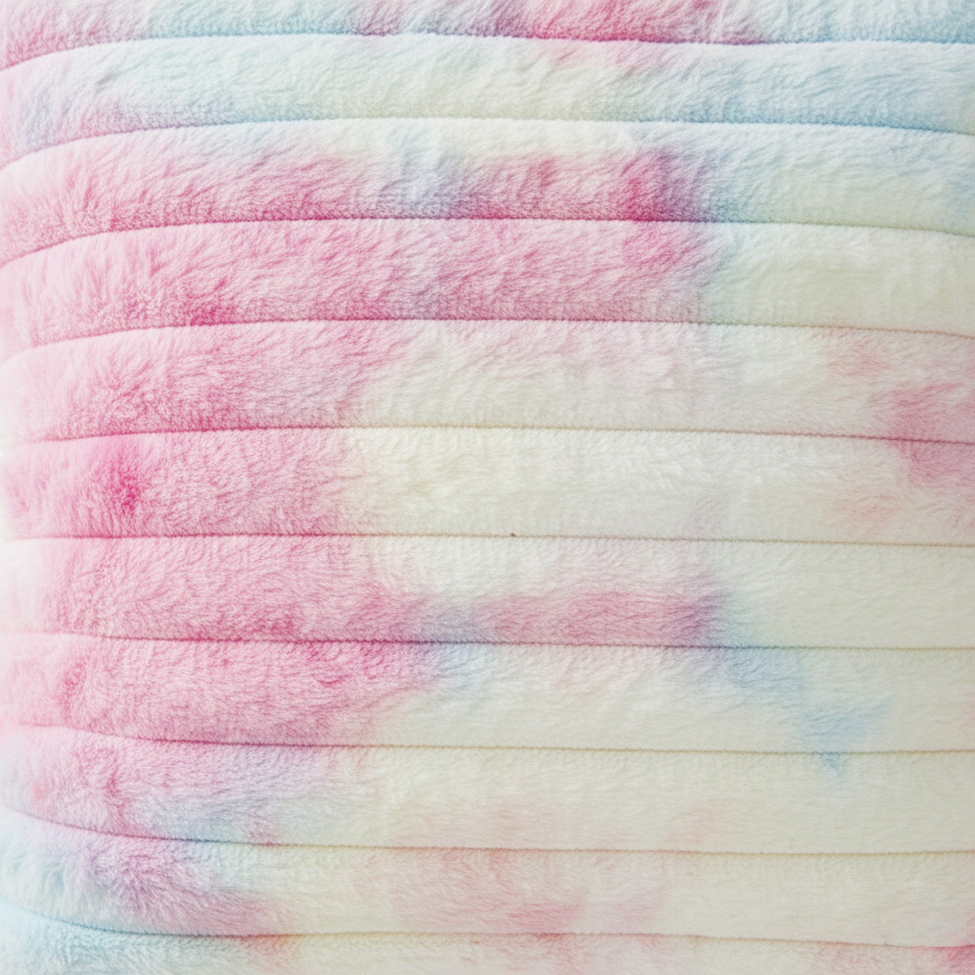 Anna-Kaci Plush Tie-Dye Decorative Throw Pillow Covers 2 Pack with Ribbed Texture Square Cushion Covers 17.7x17.7in
