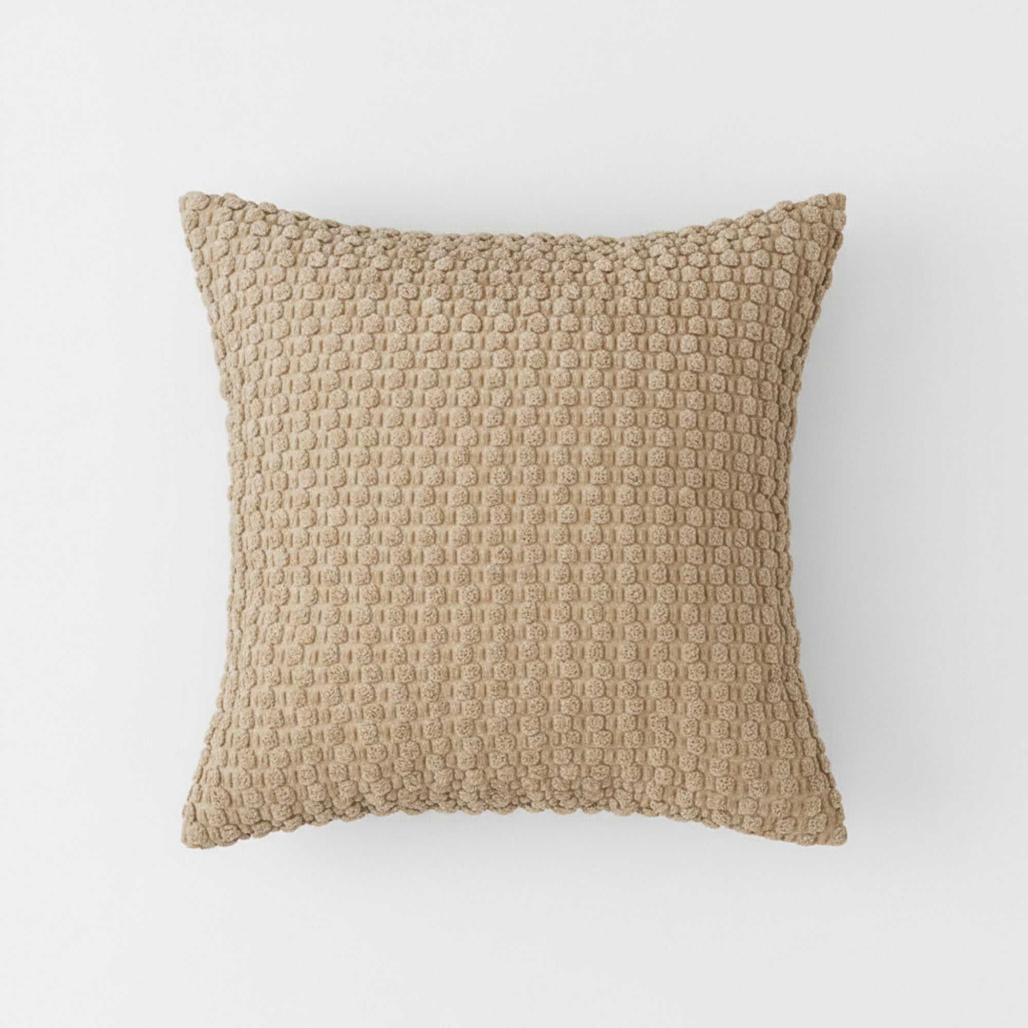 Anna-Kaci Woven Textured Decorative Throw Pillow Covers 2 Pack with Chunky Knit Pattern Square Cushion Covers 17.7x17.7in