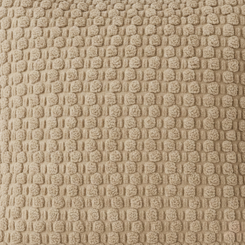 Anna-Kaci Woven Textured Decorative Throw Pillow Covers 2 Pack with Chunky Knit Pattern Square Cushion Covers 17.7x17.7in