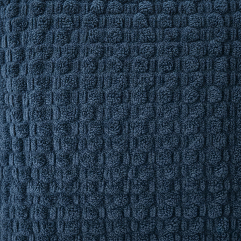 Anna-Kaci Woven Textured Decorative Throw Pillow Covers 2 Pack with Chunky Knit Pattern Square Cushion Covers 17.7x17.7in