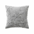 Anna-Kaci Embossed Botanical Decorative Throw Pillow Cover 1 Pack with Floral Vine Pattern Square Cushion Cover 17.7x17.7in