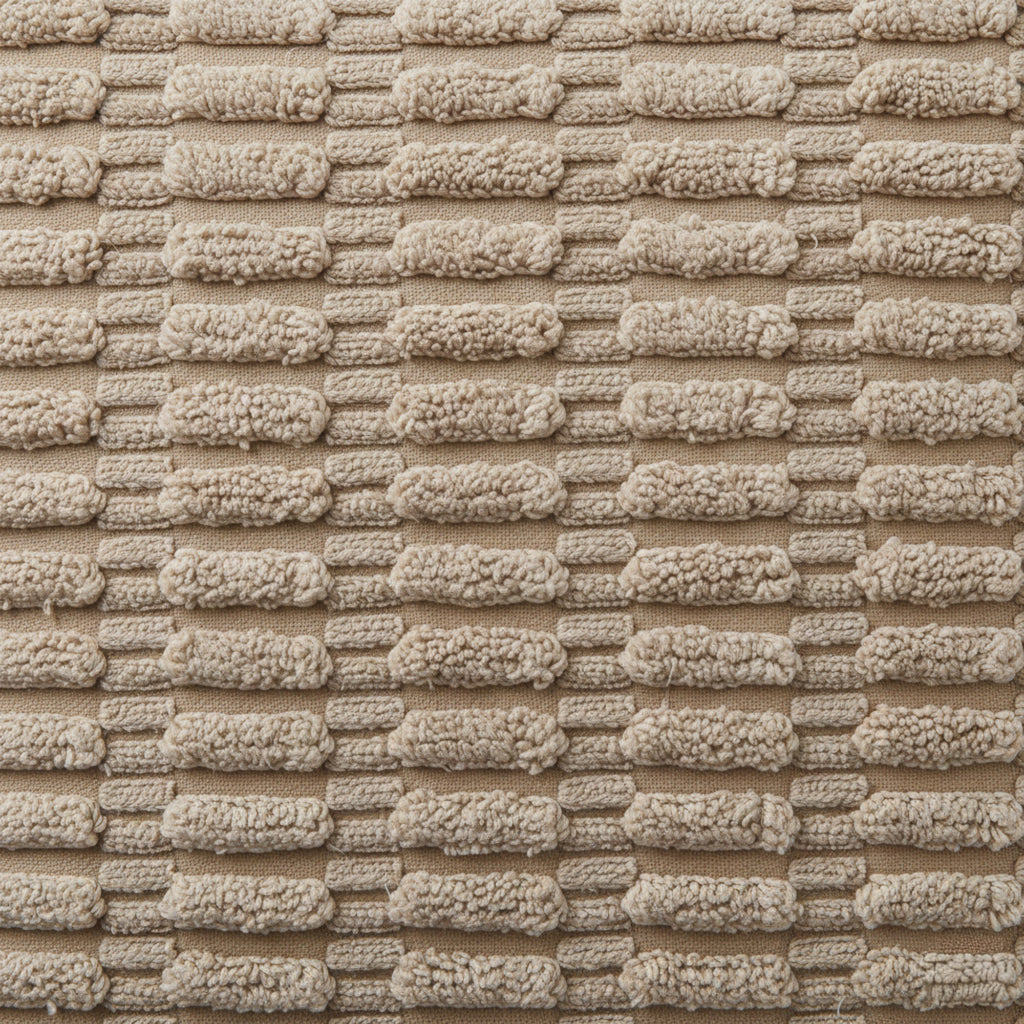 Anna-Kaci Striped Textured Decorative Throw Pillow Covers 2 Pack with Ribbed Chenille Surface Square Cushion Covers 17.7x17.7in