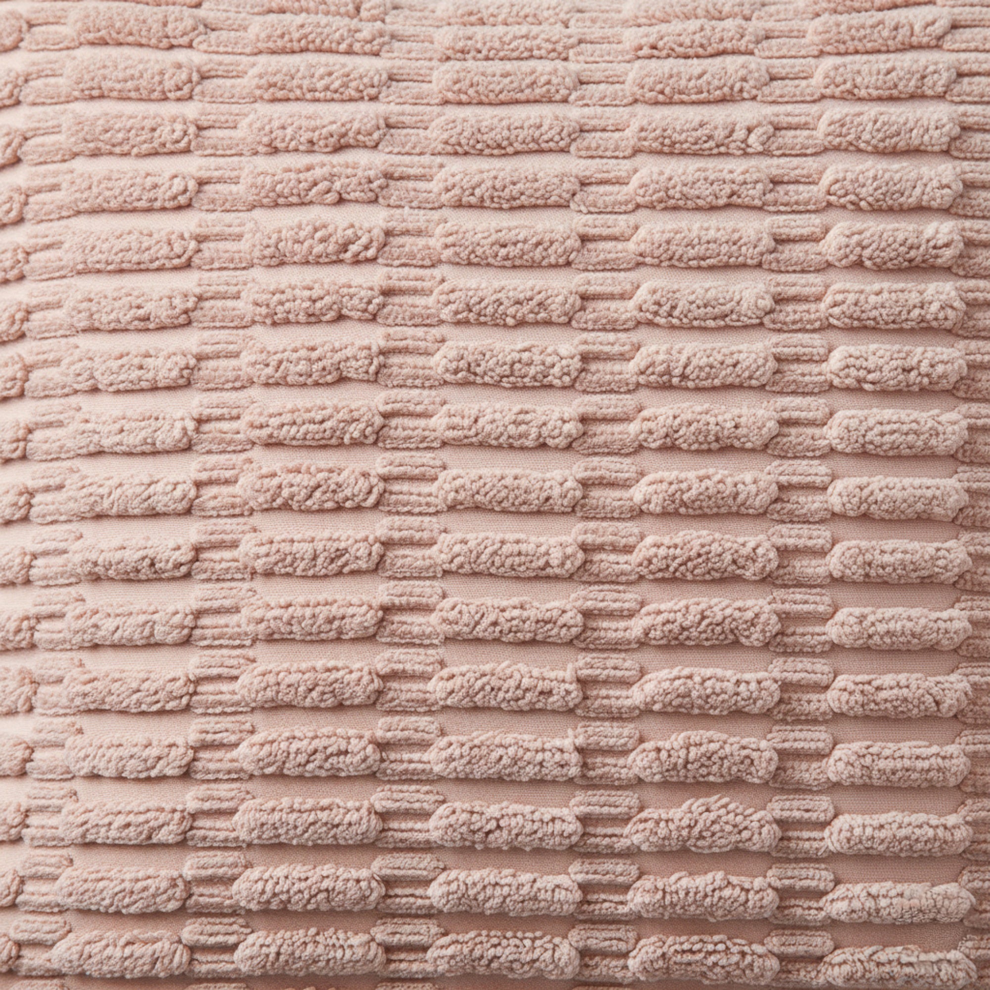 Anna-Kaci Striped Textured Decorative Throw Pillow Covers 2 Pack with Ribbed Chenille Surface Square Cushion Covers 17.7x17.7in