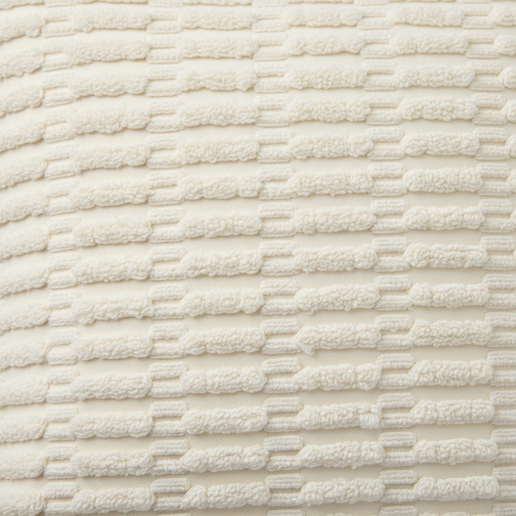 Anna-Kaci Striped Textured Decorative Throw Pillow Covers 2 Pack with Ribbed Chenille Surface Square Cushion Covers 17.7x17.7in