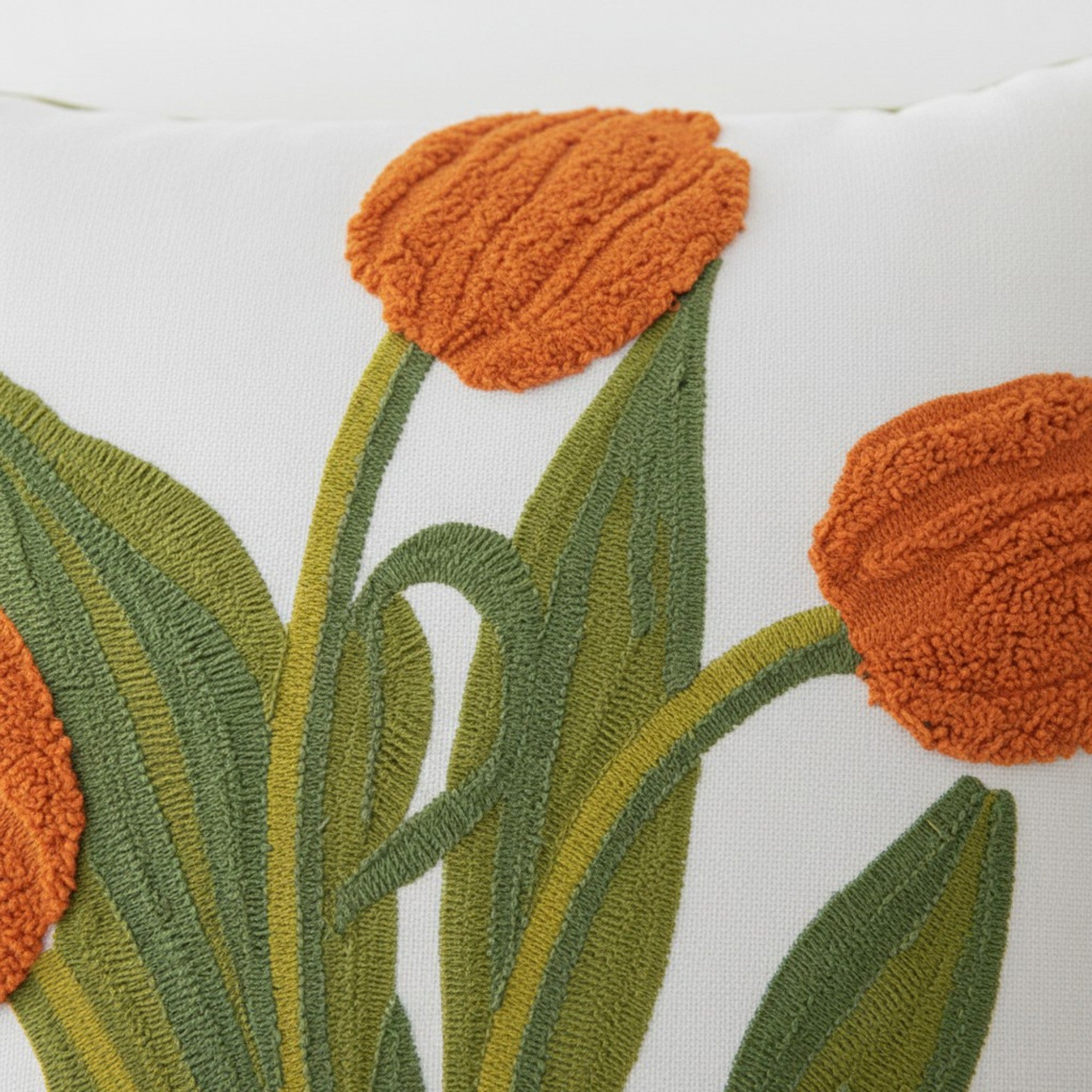 Anna-Kaci Decorative Floral Throw Pillow Cover Soft Textured Fabric Square Cushion Cover Single Pack
