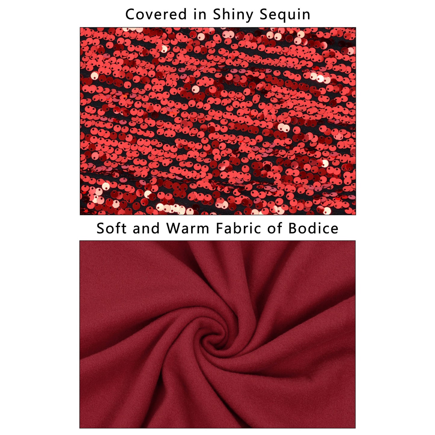 Anna-Kaci Women's Plus Size Sparkle Sequin Sweatshirt Mock Neck Pullover Long Sleeve Glitter Party Tops