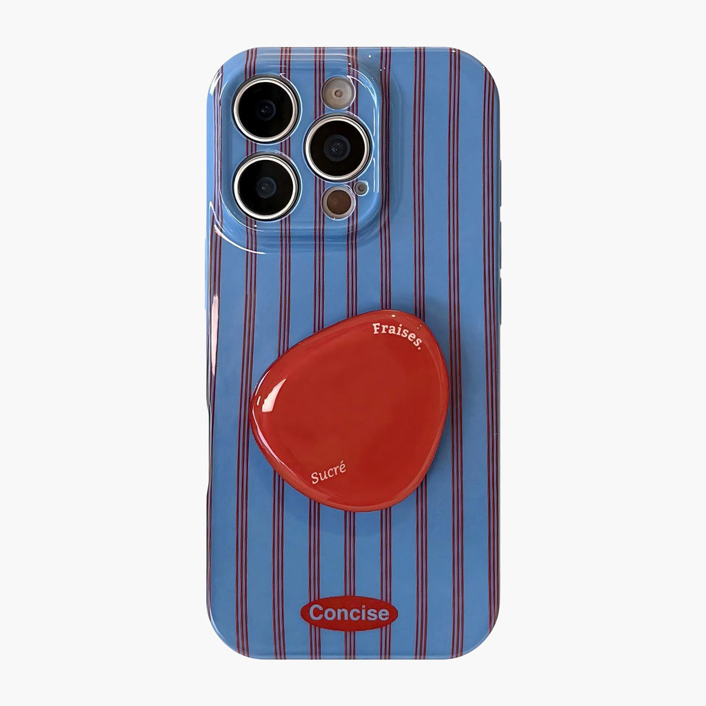 Anna-Kaci Graphic Phone Case with Glossy Finish Raised Grip Accent and Protective Slim Fit