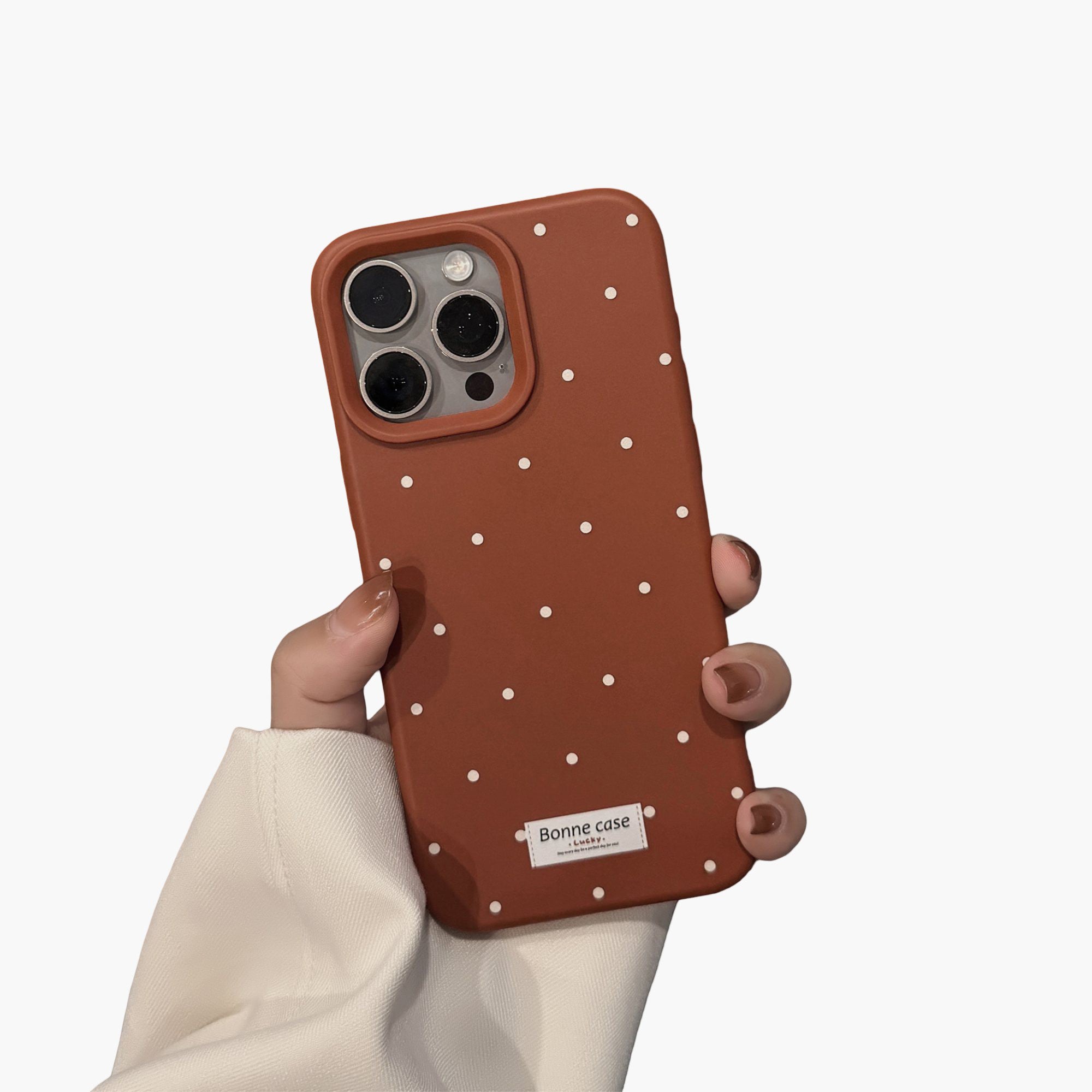 Anna-Kaci Polka Dot Phone Case with Soft Touch Finish Slim Protective Cover